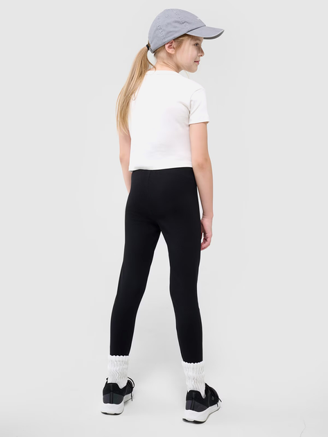 Legginsy młodzieżowe dziewczęce sportowe 4F 4FJWMM00TTIGF220-20S 152 cm Czarne (5905700426288) - obraz 4