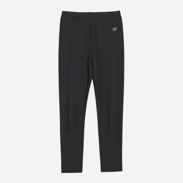 Legginsy dziecięce dla dziewczynki sportowe 4F 4FJWMM00TTIGF220-20S 122 cm Czarne (5905700426271) - obraz 6