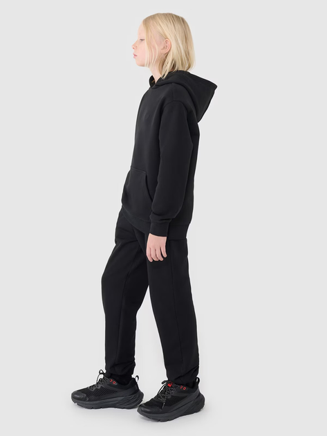 Spodnie dresowe młodzieżowe chłopięce joggery 4F 4FJWMM00TTROM1188-20S 152 cm Czarne (5905700387794) - obraz 5