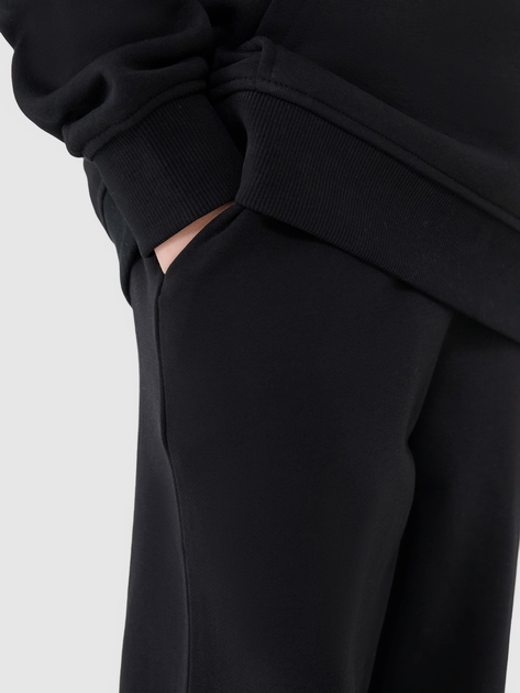 Spodnie dresowe młodzieżowe chłopięce joggery 4F 4FJWMM00TTROM1188-20S 164 cm Czarne (5905700387817) - obraz 6
