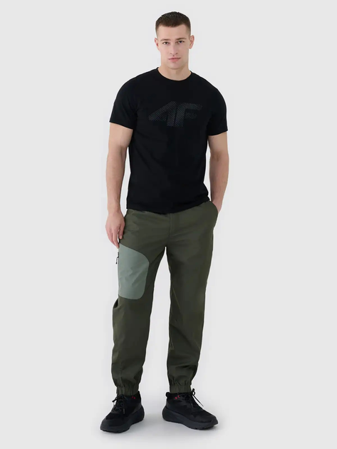 T-shirt męski bawełniany 4F 4FWMM00TTSHM2257-20S XL Czarny (5905700343639) - obraz 3