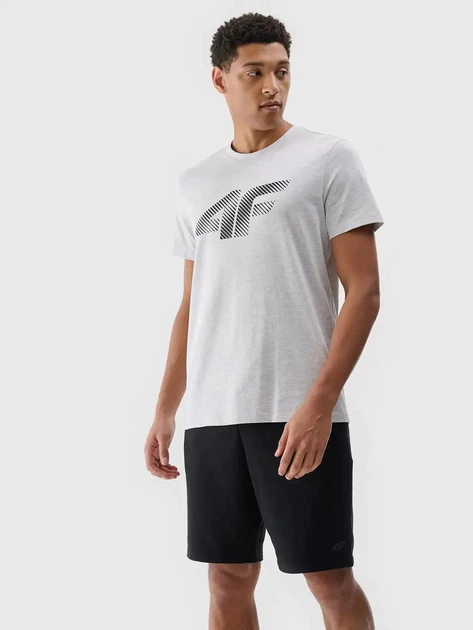 Spodenki męskie bawełniane 4F 4FWMM00TSHOM543-20S L Czarne (5905700401575) - obraz 3