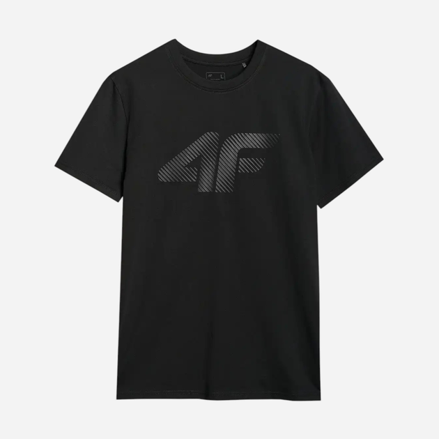 T-shirt męski bawełniany 4F 4FWMM00TTSHM2257-20S S Czarny (5905700343622) - obraz 9