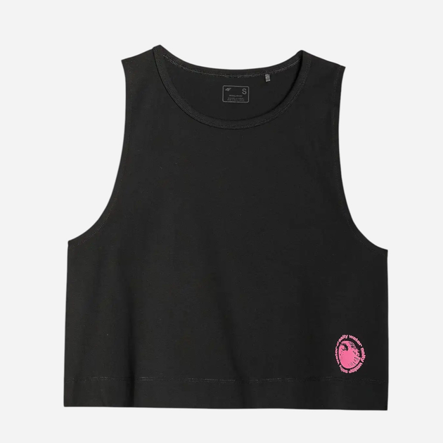 Майка жіноча 4F 4FWSS25TSLEF118-20S XL Чорна (5905700365938) - зображення 4