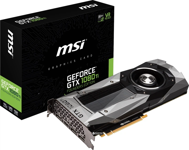 Видеокарта MSI PCI-Ex GeForce GTX 1080 Ti Founders Edition 11GB