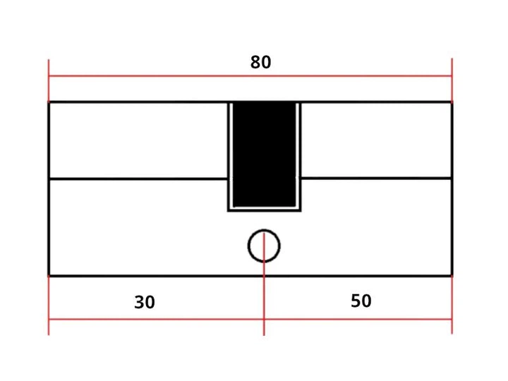 Циліндр KEDR ZINK M80 ZN (30*50) - Фото 3 Циліндр KEDR ZINK M80 ZN (30*50) - изображение 3
