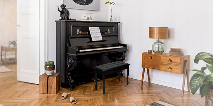 Ławka fortepianowa MusicMate MM-K15-B Virtuoso (5904119284168) - obraz 5