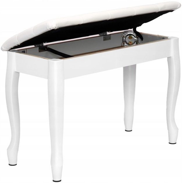 Ławka fortepianowa MusicMate MM-K15-W Virtuoso (5904119284151) - obraz 3