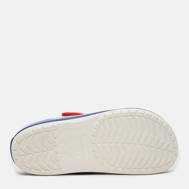 Чоловічі крокси Crocs Jibbitz Crocband 11016-11I-M9/W11 42-43 27 см Білі з блакитним (191448103153) - зображення 5
