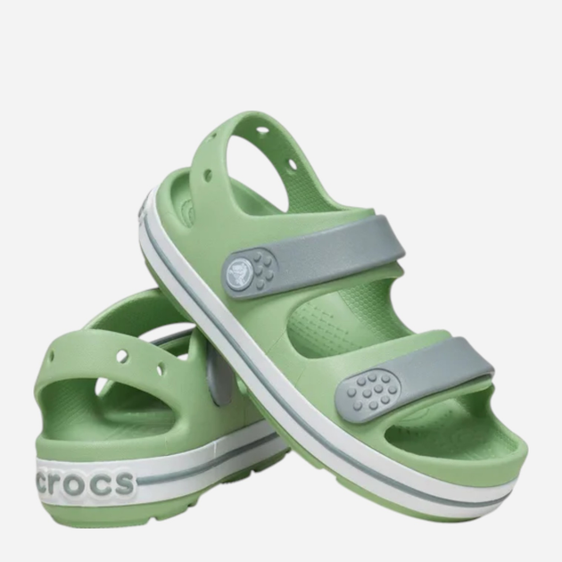 Sandały chłopięce Crocs Crocband Cruiser Sandal T Kids 209423-3WD 28-29 (C11) Jasnozielone (196265603497) - obraz 4