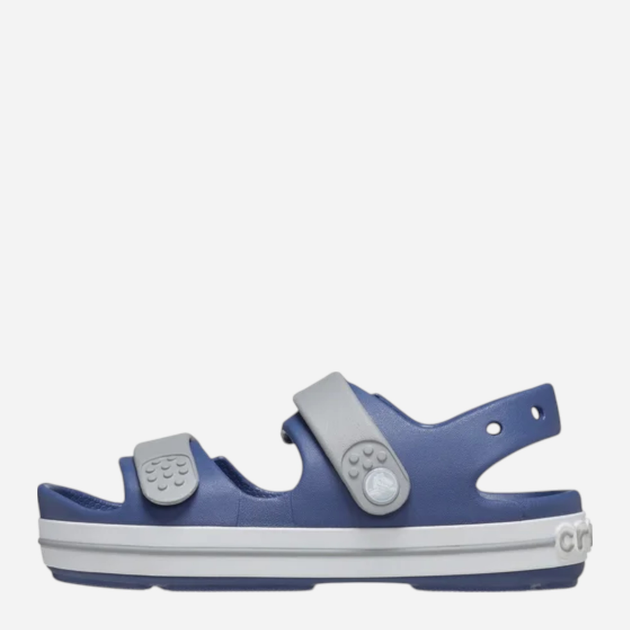 Sandały chłopięce Crocs Crocband Cruiser Sandal T Kids 209424-45O 25-26 (C9) Granatowe z szarym (196265603992) - obraz 3