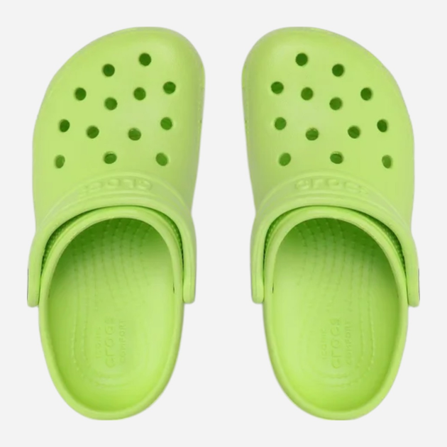 Дитячі крокси-сабо Crocs Classic Clog 206991-3UH 28-29 (C11) Салатові (196265216277) - зображення 5