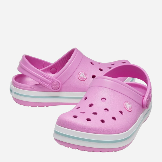 Chodaki dziecięce dla dziewczynki Crocs Crocband Clog CR207006-TAPK 28-29 (C11) Różowe (191448917163) - obraz 3