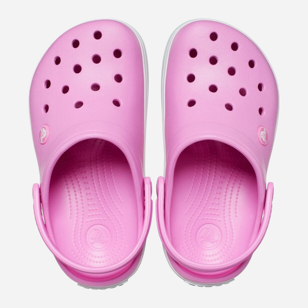 Дитячі крокси-сабо для дівчинки Crocs Crocband Clog CR207006-TAPK 30-31 (C13) Рожеві (191448917187) - зображення 4