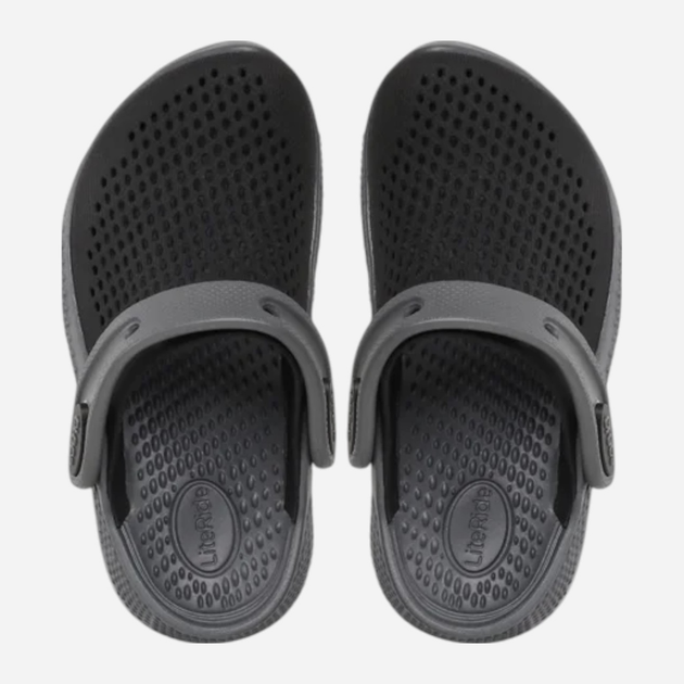 Chodaki chłopięce Crocs Literide 360 Clog K 207021-0DD 30-31 (C13) Czarne (191448917361) - obraz 5