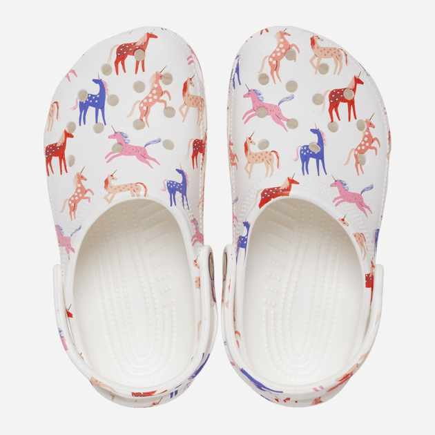 Chodaki dziecięce dla dziewczynki Crocs Classic Clog 209695-9CD 28-29 (C11) Białe (196265552603) - obraz 3