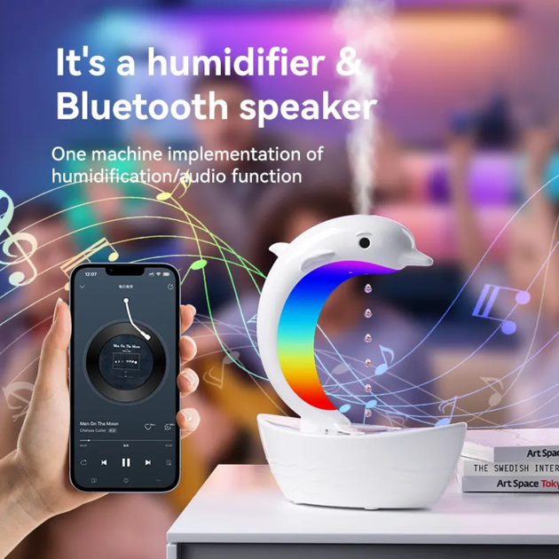 Ночник-увлажнитель воздуха с RGB подсветкой, антигравитационный - изображение 3