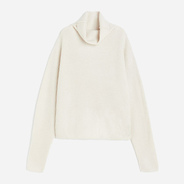 Свитер шерстяной женский H&M 10135915wer XS Молочный (PS2030000342419) 