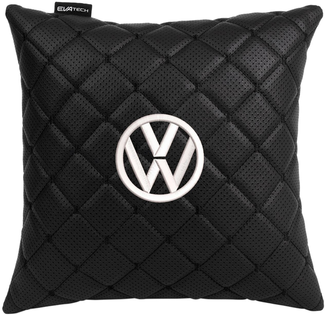 Подушка EVAtech ECO 30 х 30 см Volkswagen Чорна з чорною ниткою від Rozetka на платформі USKIDKA Акція на Подушка EVAtech ECO 30 х 30 см Volkswagen Чорна з чорною ниткою від Rozetka