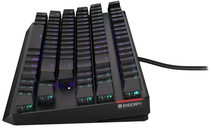 Клавіатура дротова Endorfy Thock TKL Kailh Blue USB Black (EY5A001) - зображення 7