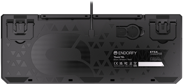 Клавіатура дротова Endorfy Thock TKL Kailh Blue USB Black (EY5A001) - зображення 11