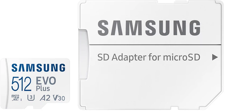 Карта пам'яті Samsung Evo Plus microSDXC 512GB UHS-I U3 V30 A2 + SD адаптер (MB-MC512SA/EU) - зображення 6