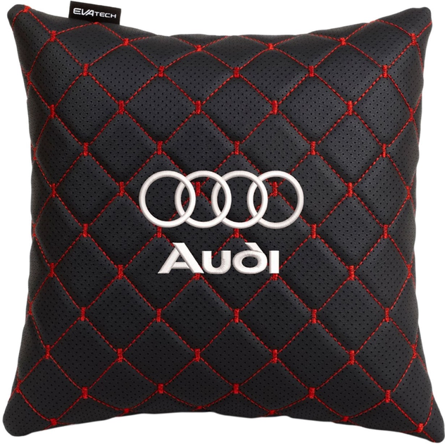 Подушка EVAtech ECO 30 х 30 см Audi Чорна з червоною ниткою від Rozetka на платформі USKIDKA Акція на Подушка EVAtech ECO 30 х 30 см Audi Чорна з червоною ниткою від Rozetka