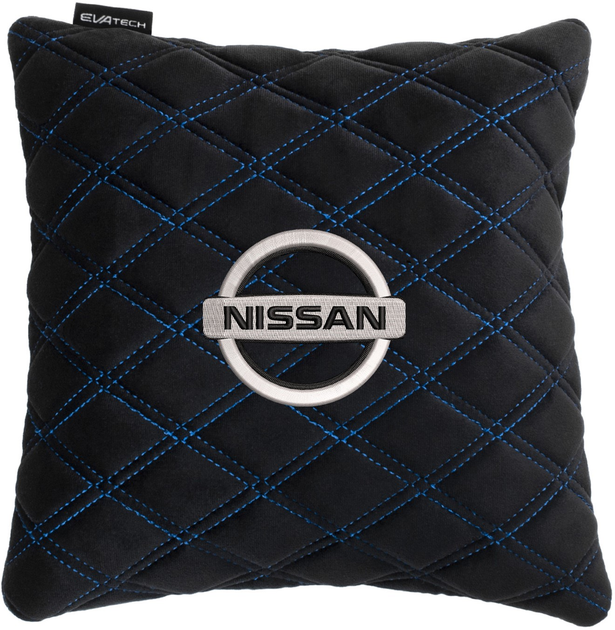 Подушка EVAtech 30 х 30 см Nissan Чорна з синьою ниткою від Rozetka на платформі USKIDKA Акція на Подушка EVAtech 30 х 30 см Nissan Чорна з синьою ниткою від Rozetka