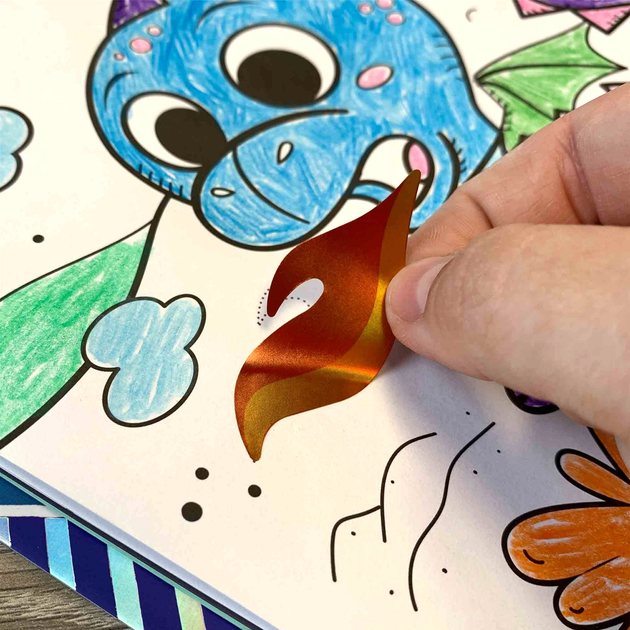 Набір для малювання Ses Creative Activity colouring book Metallic 3 in 1 (8710341001155) - зображення 6
