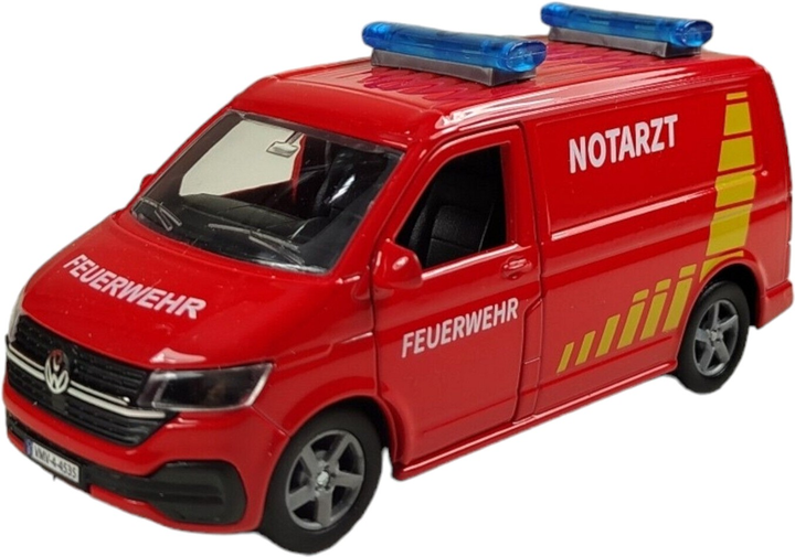 Pojazd Kids Globe Volkswagen T6 Straż pożarna z przyczepą (8713219488942) - obraz 4