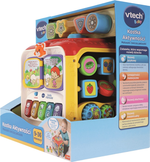 Zabawka edukacyjna VTech Baby Kostka Aktywności (5900511606775) - obraz 9
