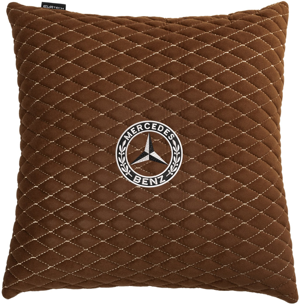 Подушка EVAtech 40 х 40 см Mercedes-Benz Коричнева з коричневою ниткою від Rozetka на платформі USKIDKA Акція на Подушка EVAtech 40 х 40 см Mercedes-Benz Коричнева з коричневою ниткою від Rozetka
