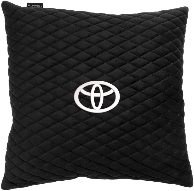 Подушка EVAtech 40 х 40 см Toyota Чорна з чорною ниткою від Rozetka на платформі USKIDKA Акція на Подушка EVAtech 40 х 40 см Toyota Чорна з чорною ниткою від Rozetka