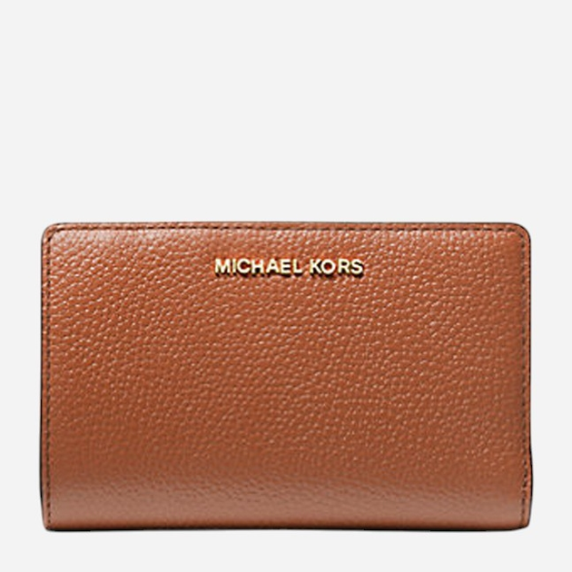 Гаманець жіночий шкіряний для карток Michael Kors 32R4G8ED6L-230 Коричневий (800070334465) - зображення 1