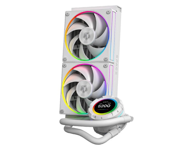 Система водяного охлаждения ID-Cooling Space LCD SL240 White - изображение 2