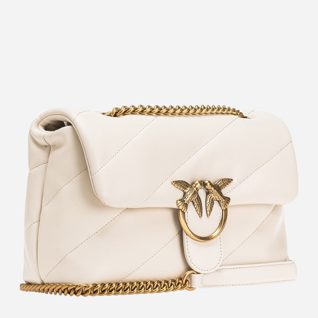 Torebka crossbody damska skórzana Pinko 100038A0F2-Z14Q Biała (800070319754) - obraz 3