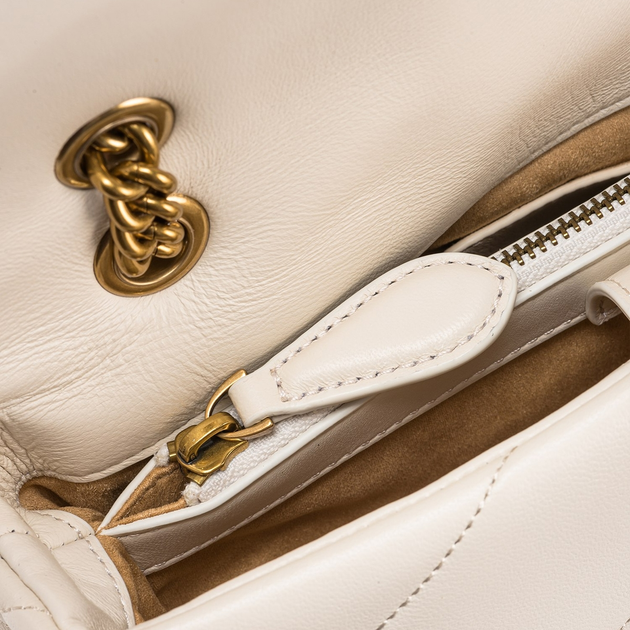 Torebka crossbody damska skórzana Pinko 100038A0F2-Z14Q Biała (800070319754) - obraz 4