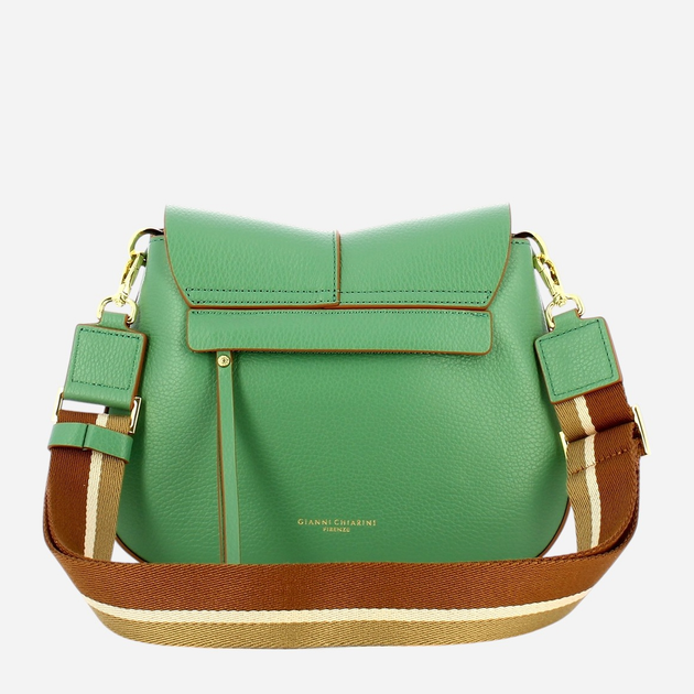 Torebka crossbody damska skórzana Gianni Chiarini BS-6036/COMM-GRN-NA-382 Zielona (800070334527) - obraz 2