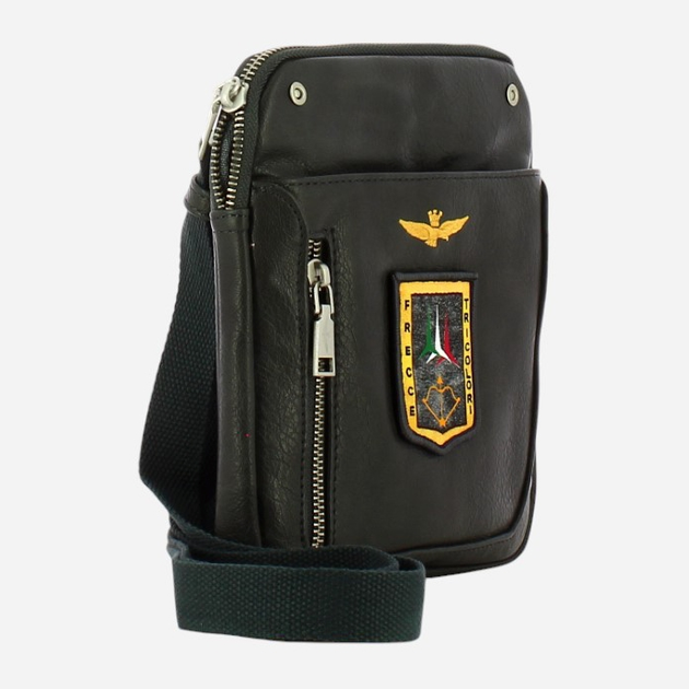 Torba listonoszka męska mała Aeronautica Militare AM470-AN Antracytowa (800070283379) - obraz 3