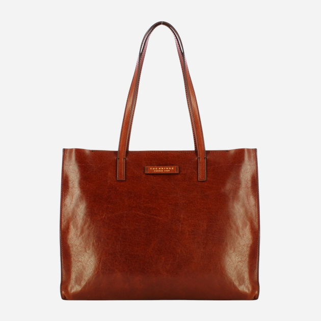 Torba shopper damska skórzana The Bridge 04131401-14 Brązowa (800070317849) - obraz 1