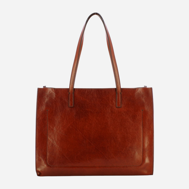Torba shopper damska skórzana The Bridge 04131401-14 Brązowa (800070317849) - obraz 2