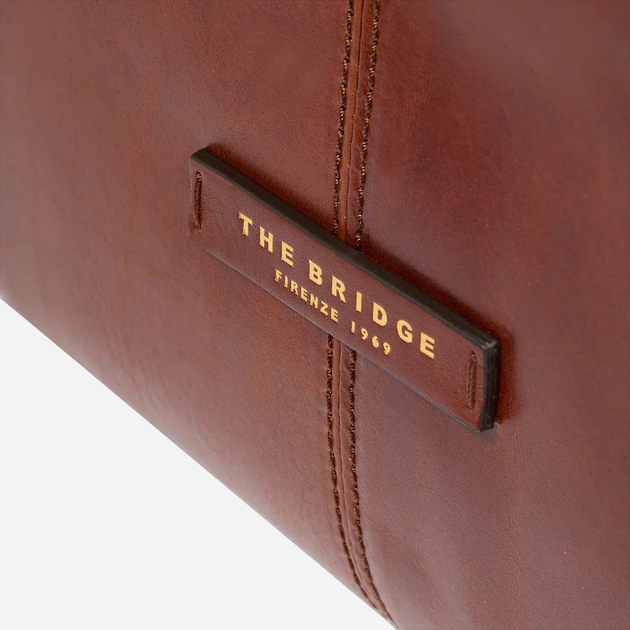 Torba shopper damska skórzana The Bridge 04291501-14 Brązowa (800070338631) - obraz 5