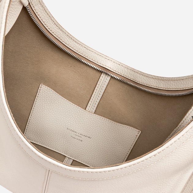 Сумка-шопер жіноча з натуральної шкіри Gianni Chiarini BS-11320-GRN-3890 Біла (800070334500) - зображення 4