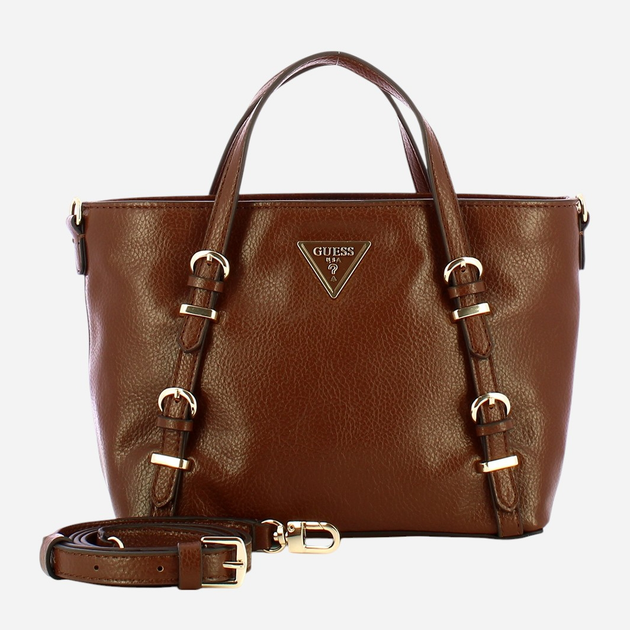 Torba shopper damska mała Guess HWBS8501760-CHO Brązowa (800070326035) - obraz 4