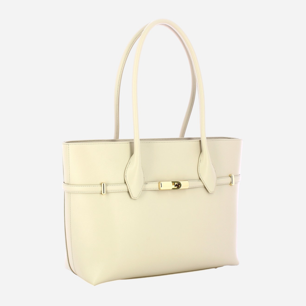 Torba shopper damska skórzana Furla WB01497BX3104VAN001007 Beżowa (800070331327) - obraz 3