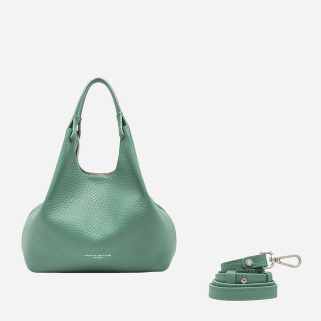 Zestaw (torebka + kosmetyczka) damski skórzany Gianni Chiarini BS-9719-RNGDBL-13859 Zielony (800070334540) - obraz 7