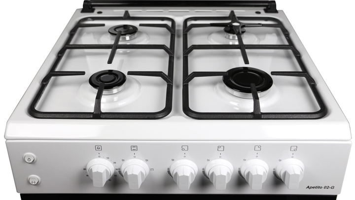 Плита газова ARTEL APETITO 02-G WHITE - Фото 6 Плита газова ARTEL APETITO 02-G WHITE - зображення 6