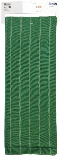 Кухонное полотенце Kela Cora 70x50 см Темно-зеленое в полоску (12821) - Фото 2 Кухонное полотенце Kela Cora 70x50 см Темно-зеленое в полоску (12821) - изображение 2