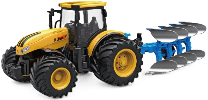 Traktor KORODY Farm Tractor z podwójnym pługiem (5908287011274) - obraz 1