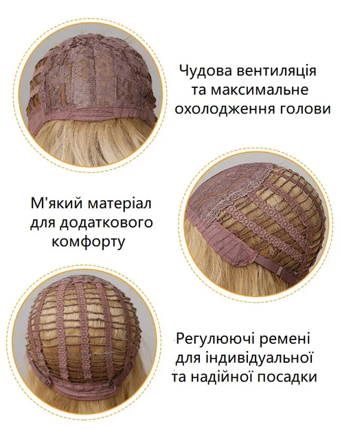 Жіноча перука HENRY MARGU LC2136-1 довге синтетичне волосся з закручиними кінчиками та чубчиком, карамельний (98718818) - Фото 4 Жіноча перука HENRY MARGU LC2136-1 довге синтетичне волосся з закручиними кінчиками та чубчиком, карамельний (98718818) - зображення 4